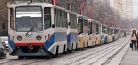 На улице Белинского в Нижнем Новгороде из-за аварии встали трамваи